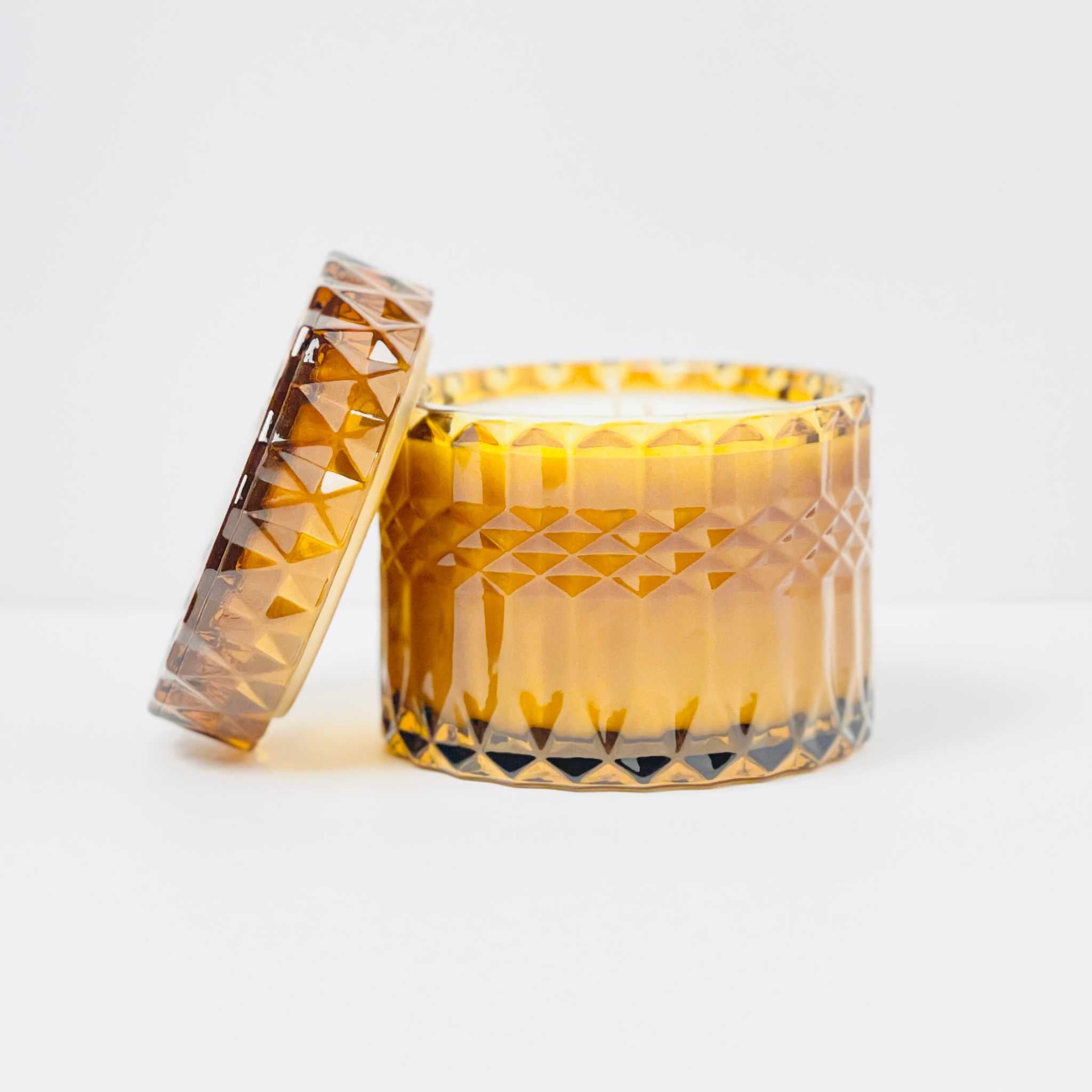 Amber Glass Candles