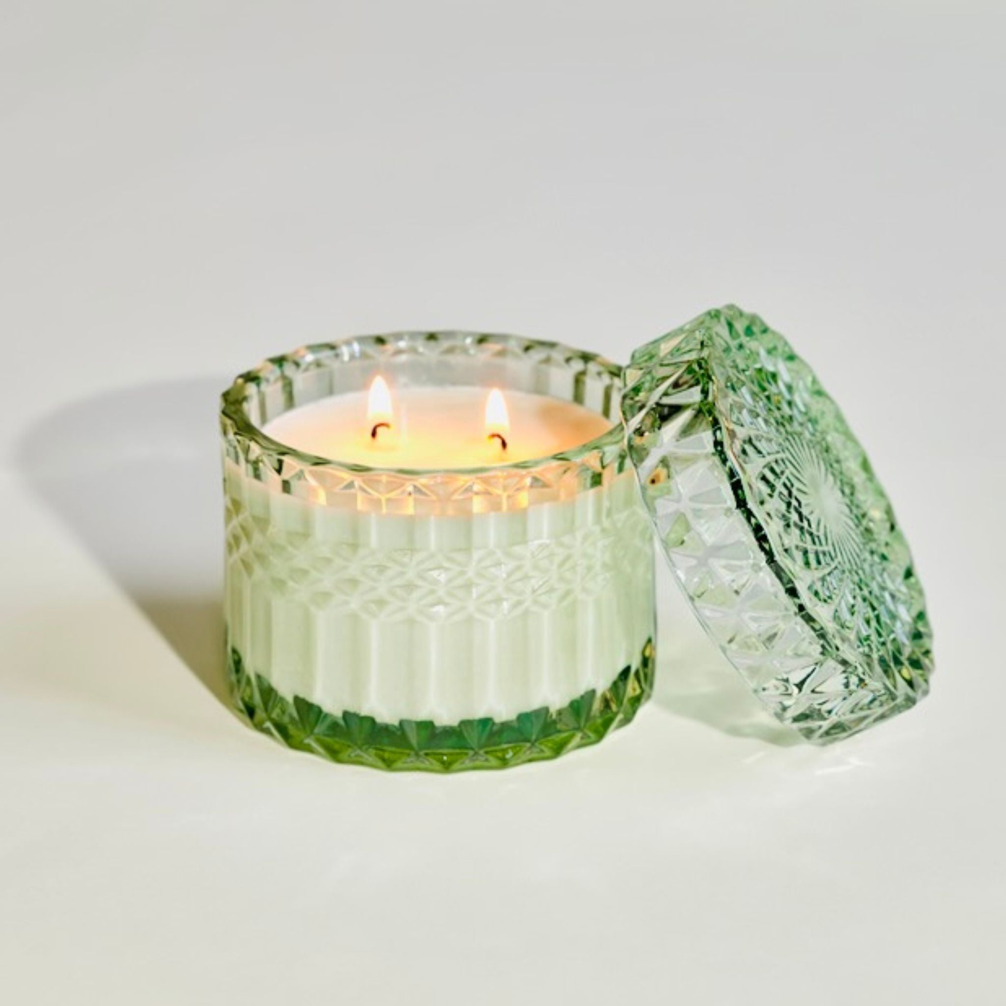 Candles in Vintage Glassware