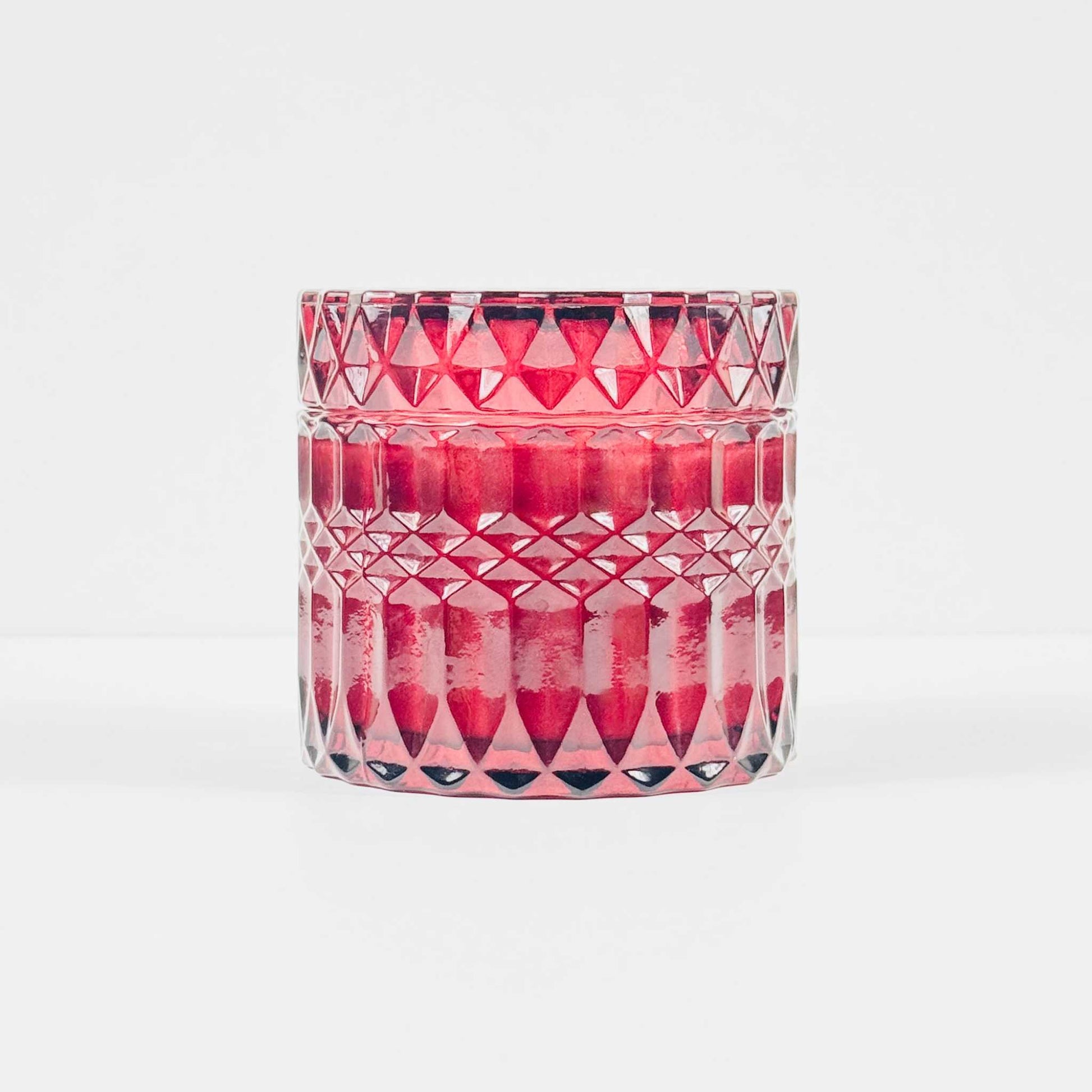 Red Candles in Glass